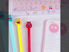 How does ink viscosity affect the performance of a creative design gel pen? BB31